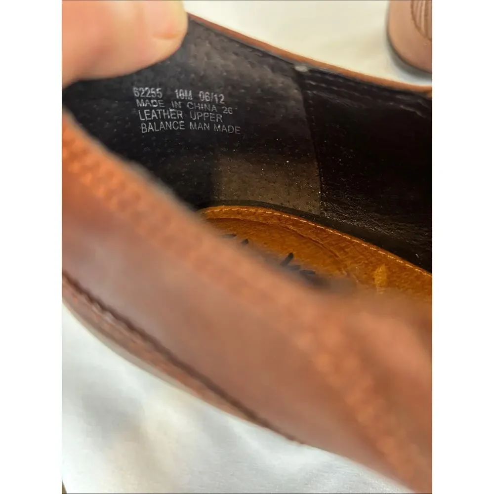 Clarks Artisan Brown Leather Ankle Booties Heeled Slip On Shoes Women’s 10M